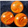 Image 1 : Marbles: Lot 39. 3 Swirls. Joseph Coat. 9/16". Mint 9.8.