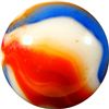 Image 3 : Marbles: Lot 49. Peltier Glass. NLR Liberty. 5/8". Mint 9.7.