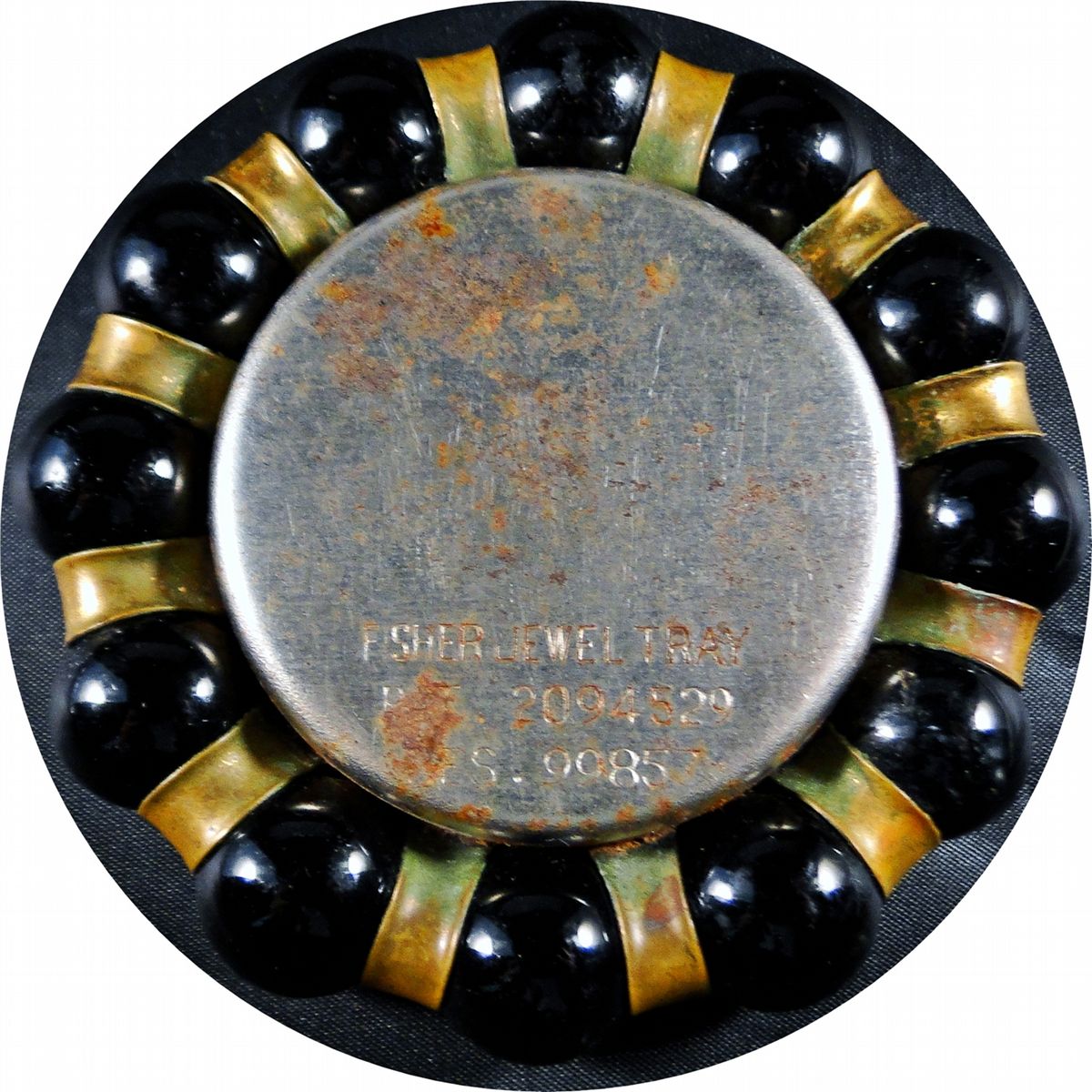 Marbles Lot 75. Vitro Agate. Fisher Jewel Tray. Small size.