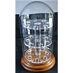 Marbles: Lot #79. Glass Dome Display stand.