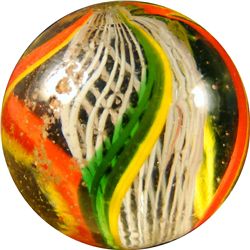 Marbles: Lot 91. Swirl. Latticinio Core. 13/16 . Mint 9.5.