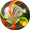 Image 4 : Marbles: Lot 91. Swirl. Latticinio Core. 13/16". Mint 9.5.