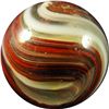 Image 1 : Marbles: Lot 98. Transition. Ground Pontil. Oxblood. 15/16". Mint- 9.0.