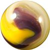 Image 1 : Marbles: Lot 116. Akro Agate. Purple/Yellow Popeye. 5/8". Mint 9.7.