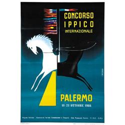 5 MANIFESTI CONCORSO IPPICO INTERNAZ. PALERMO