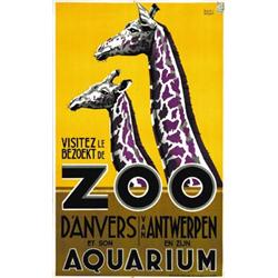 2 MANIFESTI PUBBLICITARI DELLO ZOO D'ANVERS
