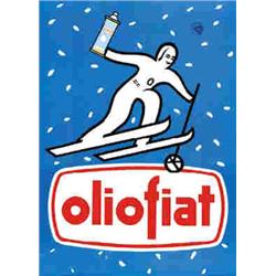 1 MANIFESTO E 1 CARTONCINO VETRINA PER OLIO FIAT