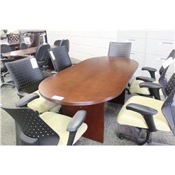 CHERRY 6' RACE TRACK CONFERENCE TABLE