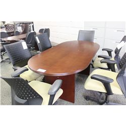CHERRY 6' RACE TRACK CONFERENCE TABLE