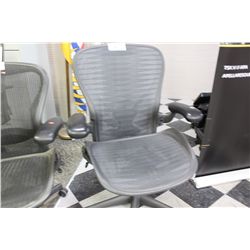 HERMAN MILLER BLACK AERON TASK CHAIR - SIZE C