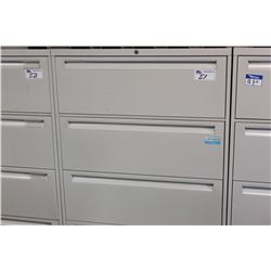 STEELCASE LIGHT GREY 4-DRAWER LATERAL FILE CABINET