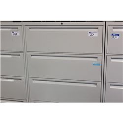 STEELCASE LIGHT GREY 4-DRAWER LATERAL FILE CABINET