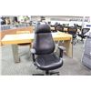 Image 1 : GLOBAL OBUS FORME BLACK LEATHER HIGH BACK TASK CHAIR