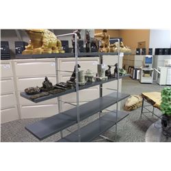GREY 4-TIER DISPLAY RACK