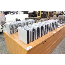 LOT OF 20 HP DUO CORE MIRCO COMPUTERS - NO POWER/NO HARD DRIVE