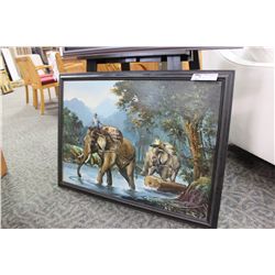 ASIAN FRAMED ARTWORK