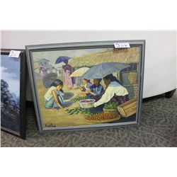 ASIAN FRAMED ARTWORK