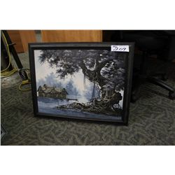 ASIAN FRAMED ARTWORK