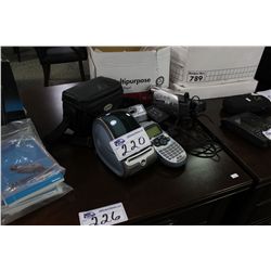 CANON CAMCORDER CAMERA AND DYMO LABEL MAKER