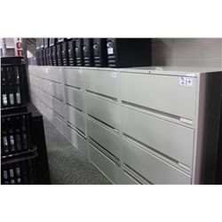 GREY 4-DRAWER LATERAL FILE CABINET