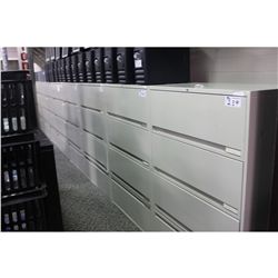 GREY 4-DRAWER LATERAL FILE CABINET