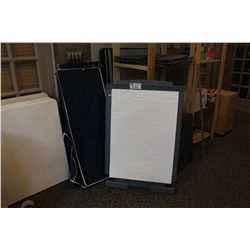 QUARTET EASEL; MOBILE WARDROBE; 4 OFFICE PARTITIONS