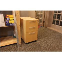 MAPLE 3-DRAWER MOBILE PEDESTAL
