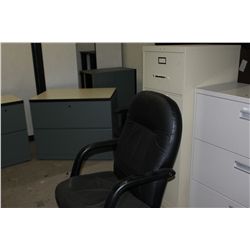 LOT OF MISCELLANEOUS OF OFFICE DESKS, CHAIRS & FILE CABINETS