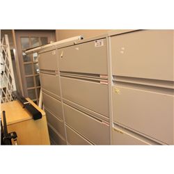 GREY 5-DRAWER LATERAL FILE CABINET