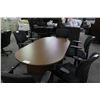 Image 1 : CHESTNUT 6' RACETRACK CONFERENCE TABLE