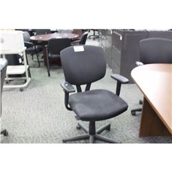 HON BLACK ADJUSTABLE ARM TASK CHAIR