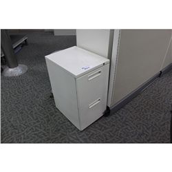 HERMAN MILLER BEIGE 2-DRAWER PEDESTAL