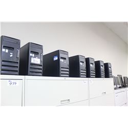 LOT OF 7 HP CELERON COMPUTERS