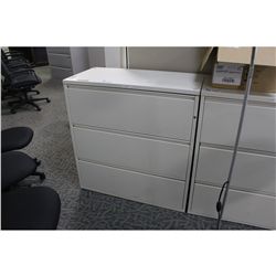 BEIGE 3-DRAWER LATERAL FILE CABINET