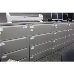 GREY 4-DRAWER LATERAL FILE CABINET
