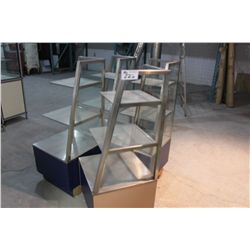 4 GLASS DISPLAY UNITS