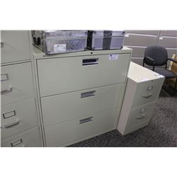 BEIGE 3-DRAWER LATERAL FILE CABINET