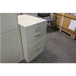 BEIGE LEGAL SIZE 2-DRAWER LATERAL FILE CABINET