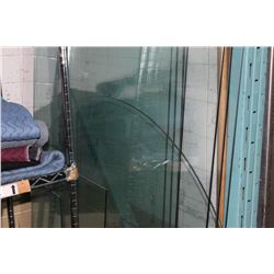 LOT OF MISCELLANEOUS GLASS TOPS