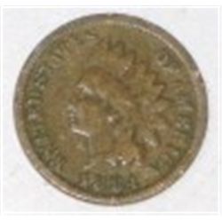 1884 INDIAN HEAD PENNY RED BOOK VALUE IS $12.00+ *RARE KEY DATE EARLY FINE GRADE*!!