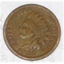 1885 INDIAN HEAD PENNY RED BOOK VALUE IS $50.00+ *RARE KEY DATE EARLY VERY FINE GRADE*!!