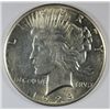 Image 1 : 1928 PEACE SILVER DOLLAR, AU-58 NICE!
