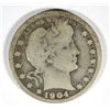 Image 1 : 1904-O BARBER QUARTER VG