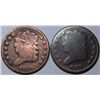 Image 1 : 1826 and 1834 Half Cents