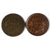 Image 2 : 1834 FINE & 1837 VF LARGE CENTS