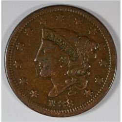 1838 LARGE CENT VF