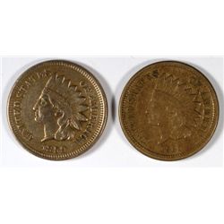 1859 VF & 1860 VF+ INDIAN HEAD CENTS