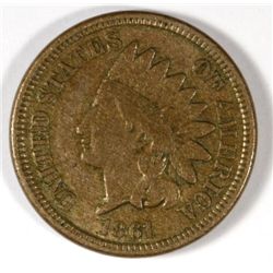 1861 INDIAN HEAD CENT VF