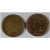 Image 1 : 1862 VF & 1863 AU INDIAN HEAD CENTS