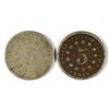 Image 2 : 1870 GOOD & 1872 AG SHIELD NICKELS